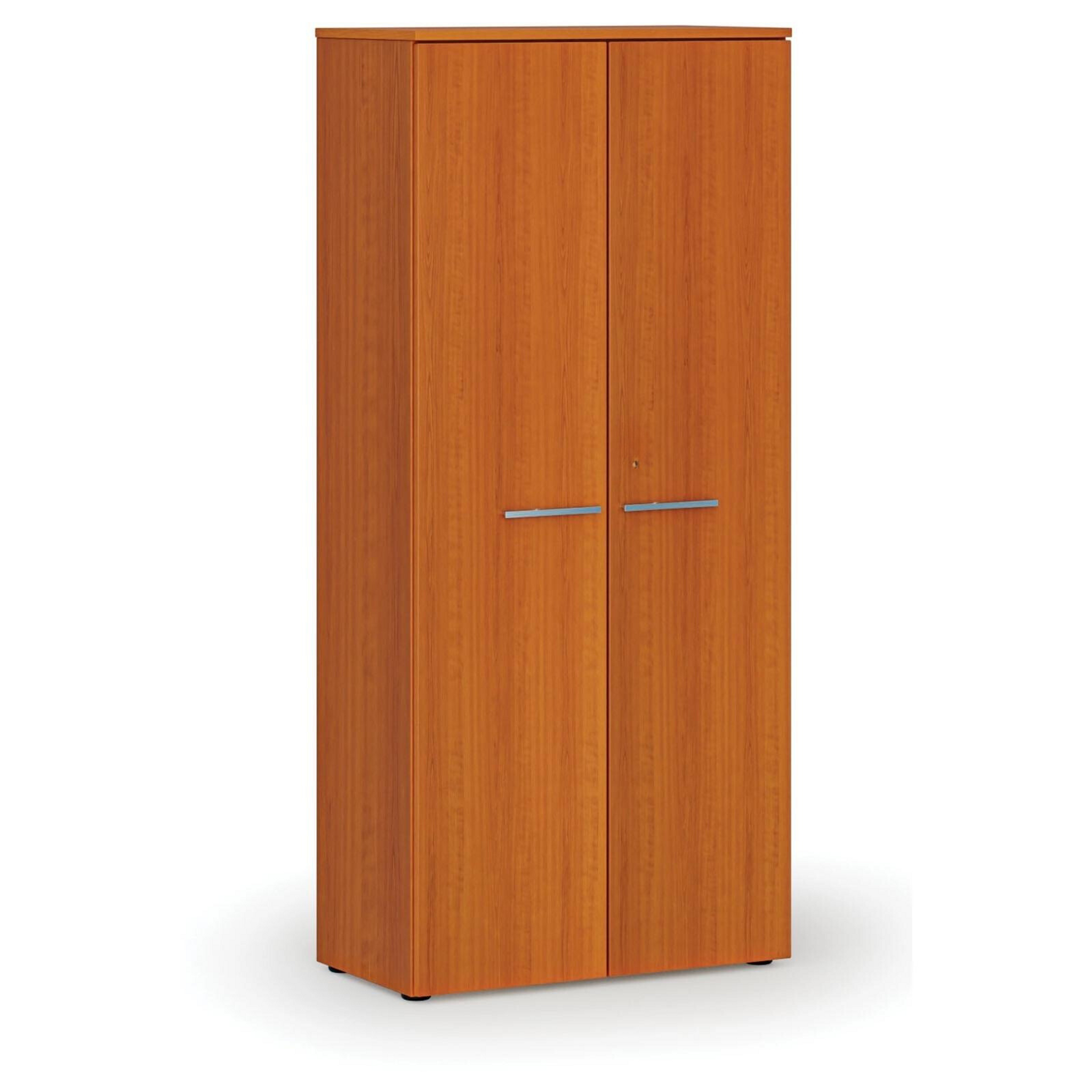 Šatní skříň s výsuvem PRIMO WOOD, 800 x 420 x 1781 mm, třešeň