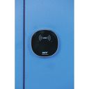 Šatní skříňka S1 s lavičkou, 2 oddíly, 1875 x 600 x 500/800 mm, RFID zámek, béžové dveře