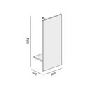 Šatní zástěna BLOCK, 800 x 440 x 1854, oranžová