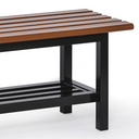 Šatníková lavička SITO, 1500 mm, hnedá