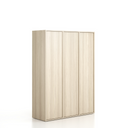 Šatníková skriňa FRAME, 3 oddiely, 1299 x 450 x 1735 mm, zámok PUSH-lock, dub prírodný