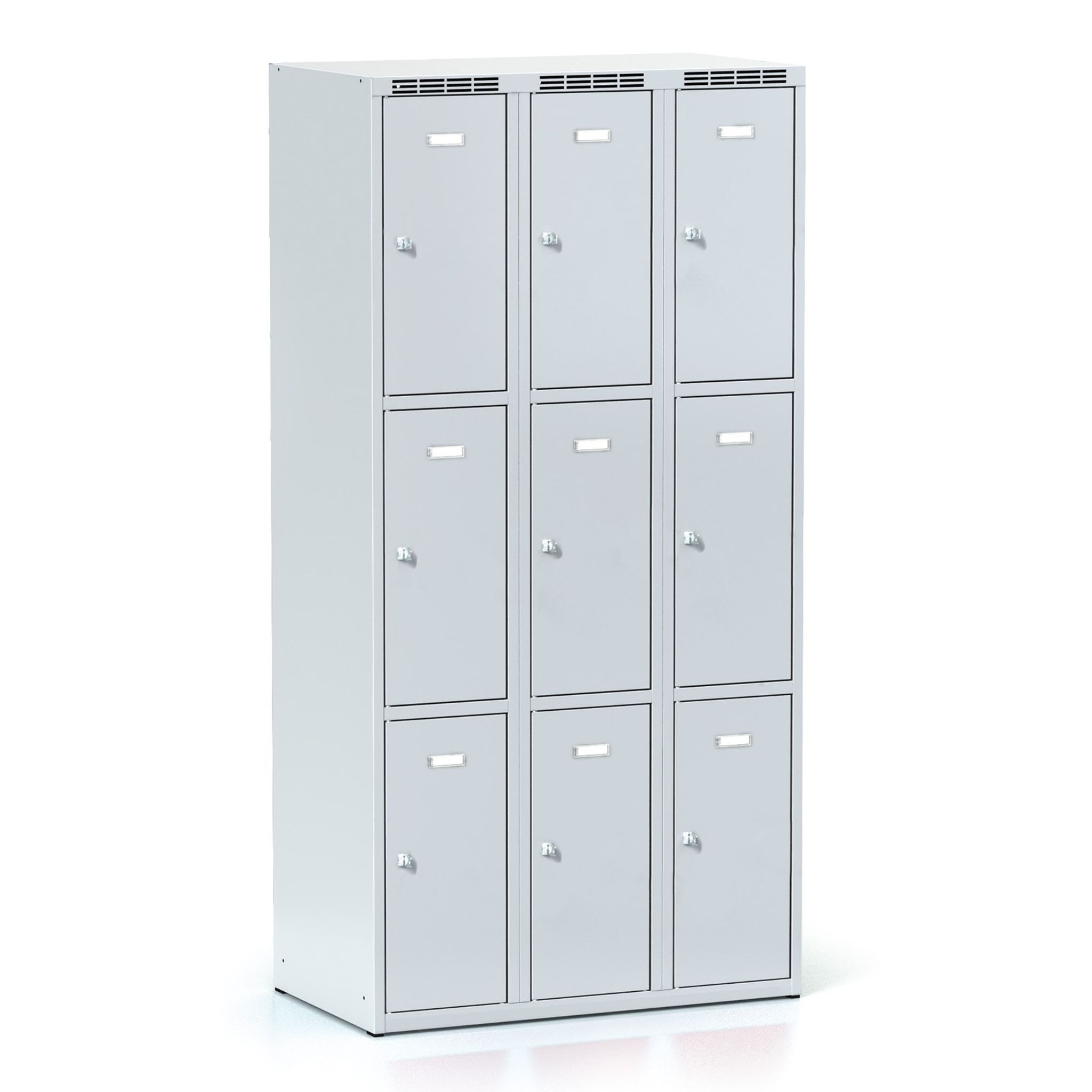 Šatníková skrinka S6 s úložnými boxami, 9 boxov, 1800 x 900 x 500 mm, cylindrický zámok
