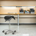 Sattelhocker mit Rollen RODEO, PU- Schaum