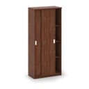 Schiebeschrank MIRELLI, 800 x 400 x 1800 mm, Nussbaum