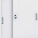 Schiebeschrank MIRELLI, 800 x 400 x 1800 mm, weiß