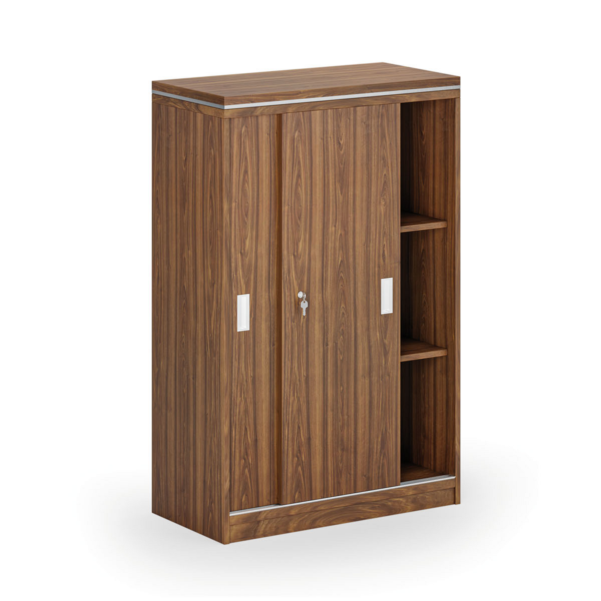 Schiebetürenschrank ARRISTO LUX, 800 x 400 x 1236 mm, Nussbaum