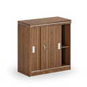 Schiebetürenschrank ARRISTO LUX, 800 x 400 x 836  mm, Nussbaum