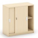 Schiebetürenschrank MIRELLI, 800 x 400 x 800 mm, Birke