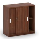 Schiebetürenschrank MIRELLI, 800 x 400 x 800 mm, Nussbaum