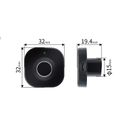 Schloss mit Fingerabdruckleser F040, schwarz