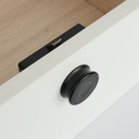 Schloss mit Fingerabdruckleser F128, Aluminium, schwarz
