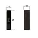 Schloss mit RFID-Kartenleser F131, Aluminium, schwarz