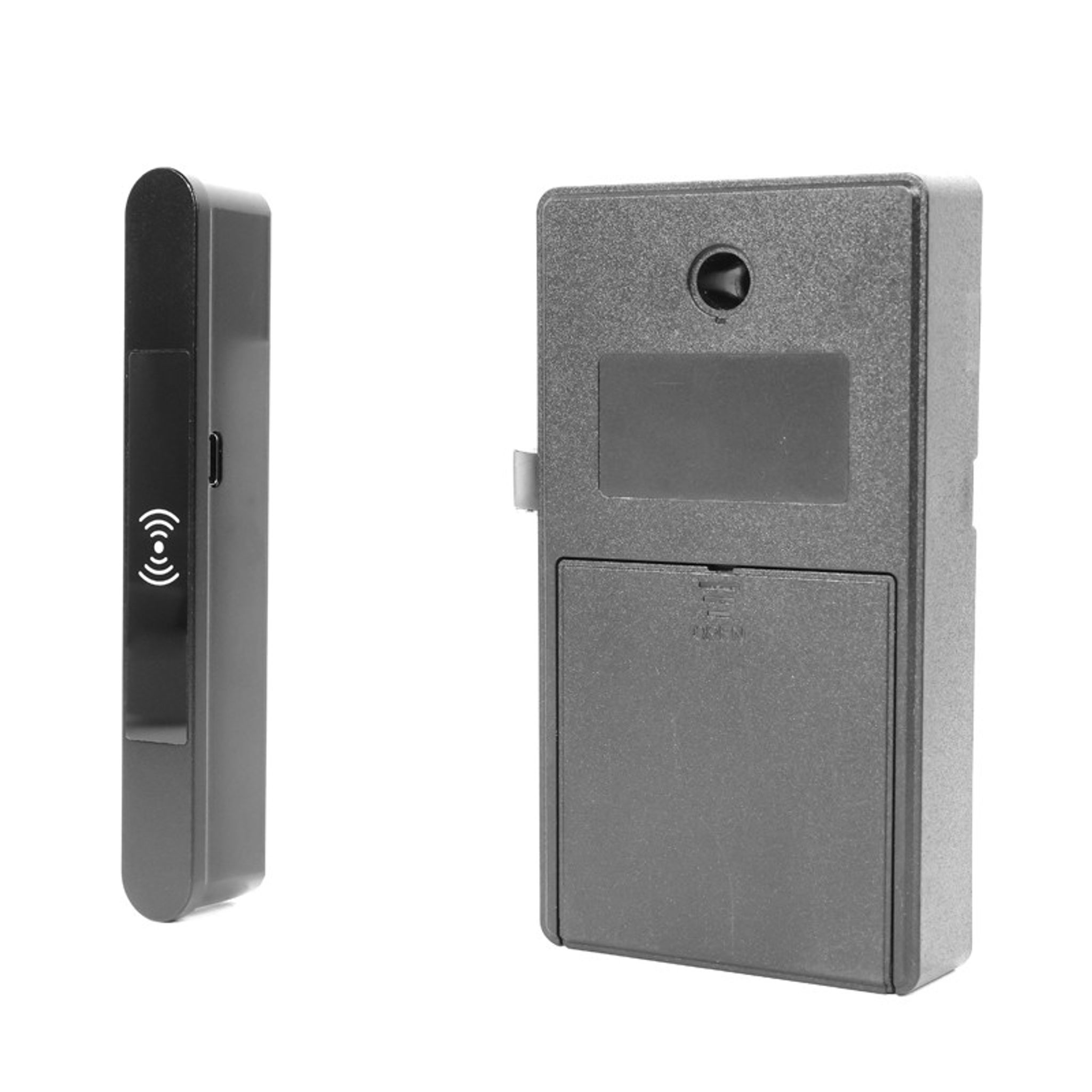 Schloss mit RFID-Kartenleser F132R, Aluminium, schwarz