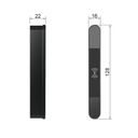 Schloss mit RFID-Kartenleser F132R, Aluminium, schwarz