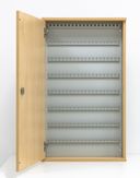 Schlüsselkasten aus Holz, für 160 Schlüssel, Birke