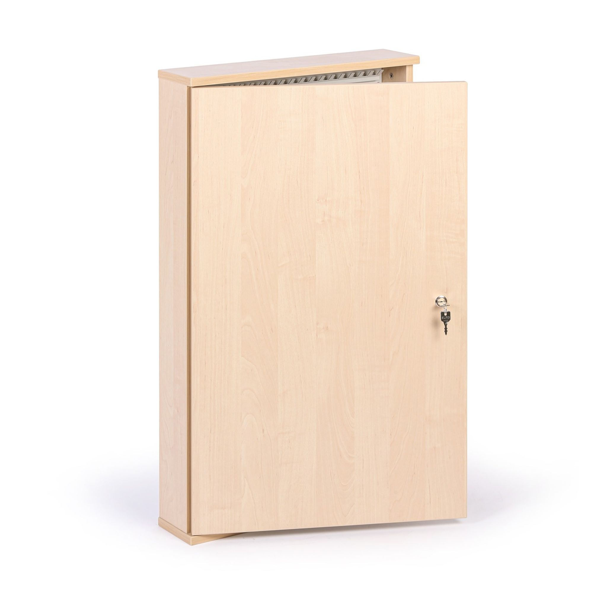 Schlüsselkasten aus Holz, für 160 Schlüssel, Birke