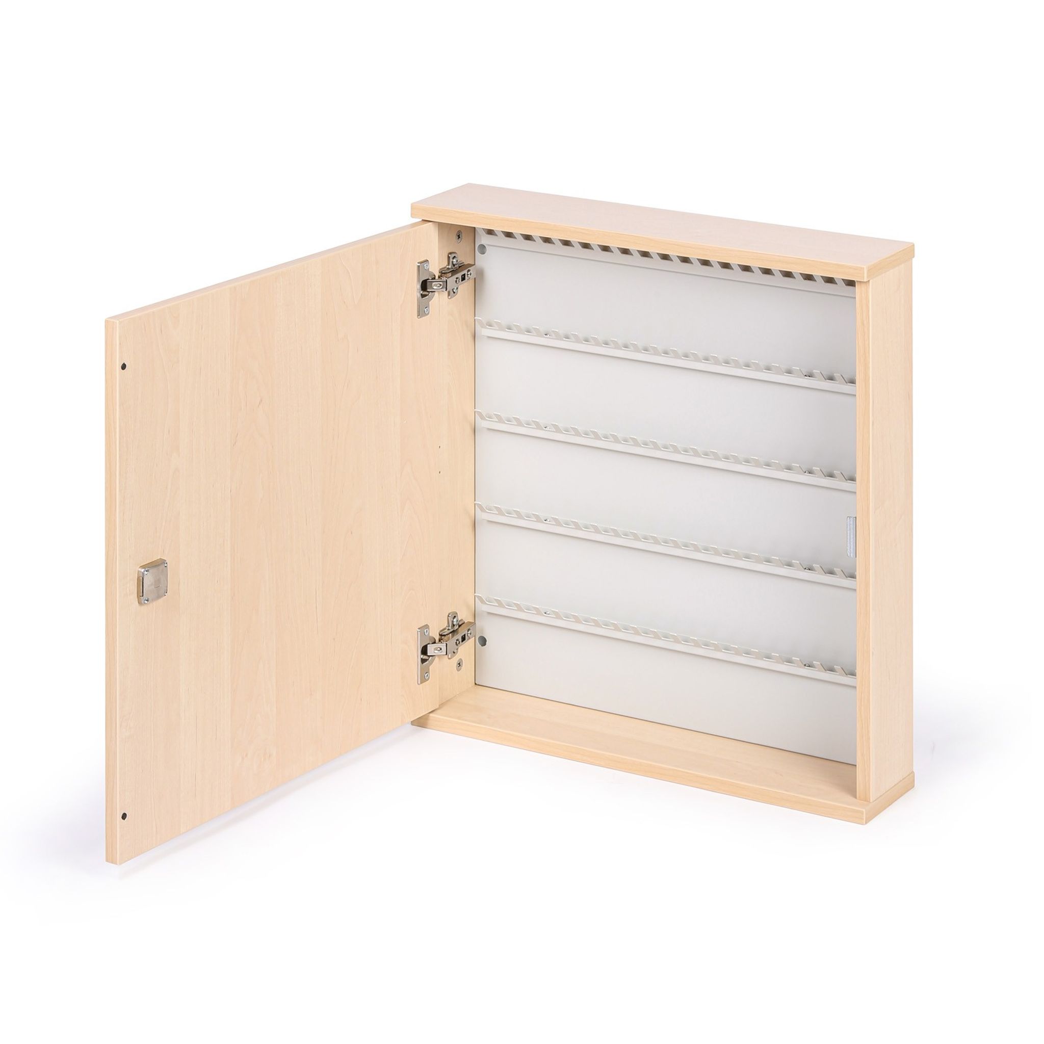 Schlüsselschrank holz, für 100 Schlüssel, Birke