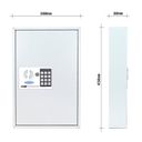 Schlüsselschrank mit elektronischem Schloss S-64 EL, für 64 Schlüssel