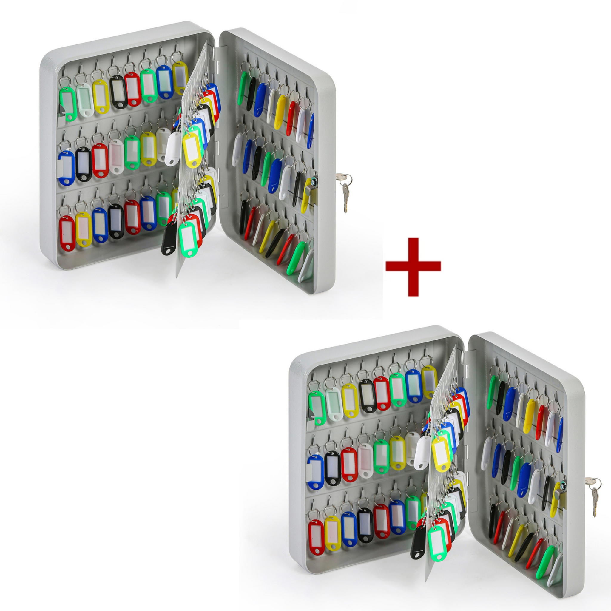 Schlüsselschrank mit mechanischem Schloss 1+1 GRATIS, für 80 Schlüssel