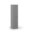 Schmaler Büroschrank PRIMO GRAY, 400 x 420 x 1781 mm, grau/Graphit