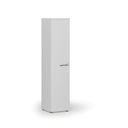 Schmaler Büroschrank PRIMO WHITE, 400 x 420 x 1781 mm, weiß
