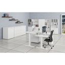 Schmaler Büroschrank PRIMO WHITE, 400 x 420 x 1781 mm, weiß