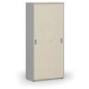 Schrank mit Schiebetür PRIMO GRAY, 1781 x 800 x 420 mm, grau/Birke
