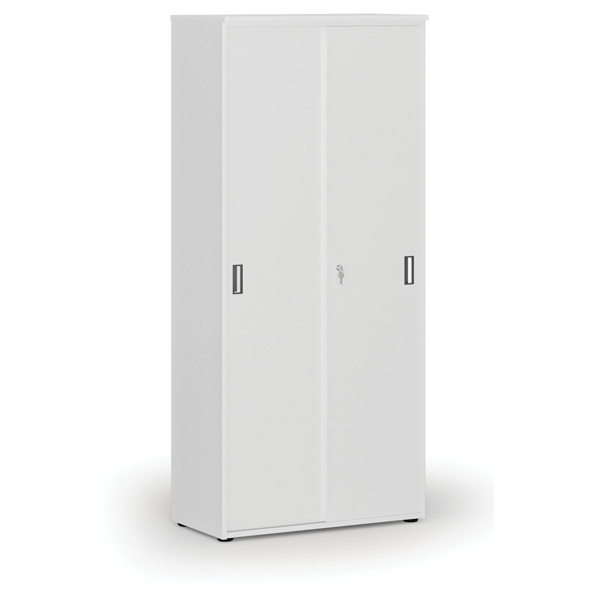 Schrank mit Schiebetür PRIMO WHITE, 1781 x 800 x 420 mm, weiß
