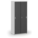 Schrank mit Schiebetür PRIMO WHITE, 800 x 420 x 1781 mm, weiß/Graphit