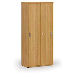 Schrank mit Schiebetür PRIMO WOOD, 1781 x 800 x 420 mm, Buche