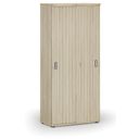 Schrank mit Schiebetür PRIMO WOOD, 800 x 420 x 1781 mm, Eiche natur
