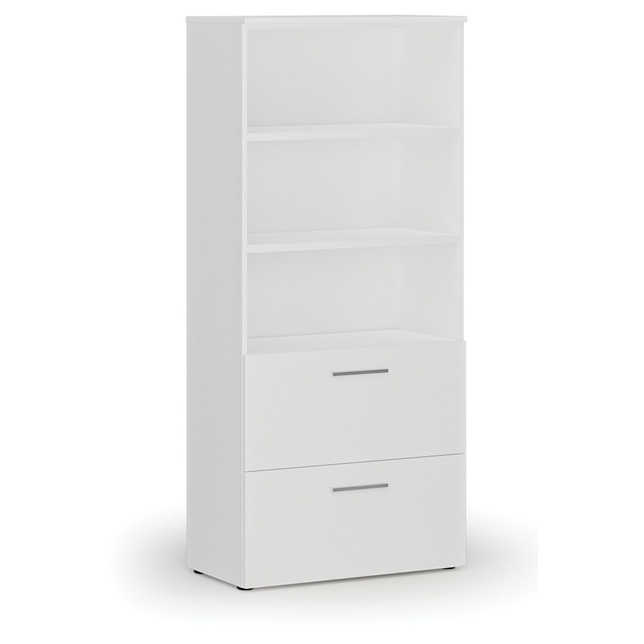Schrank mit Schubladen für Hängerordner PRIMO WHITE, 800 x 420 x 1781 mm, weiß