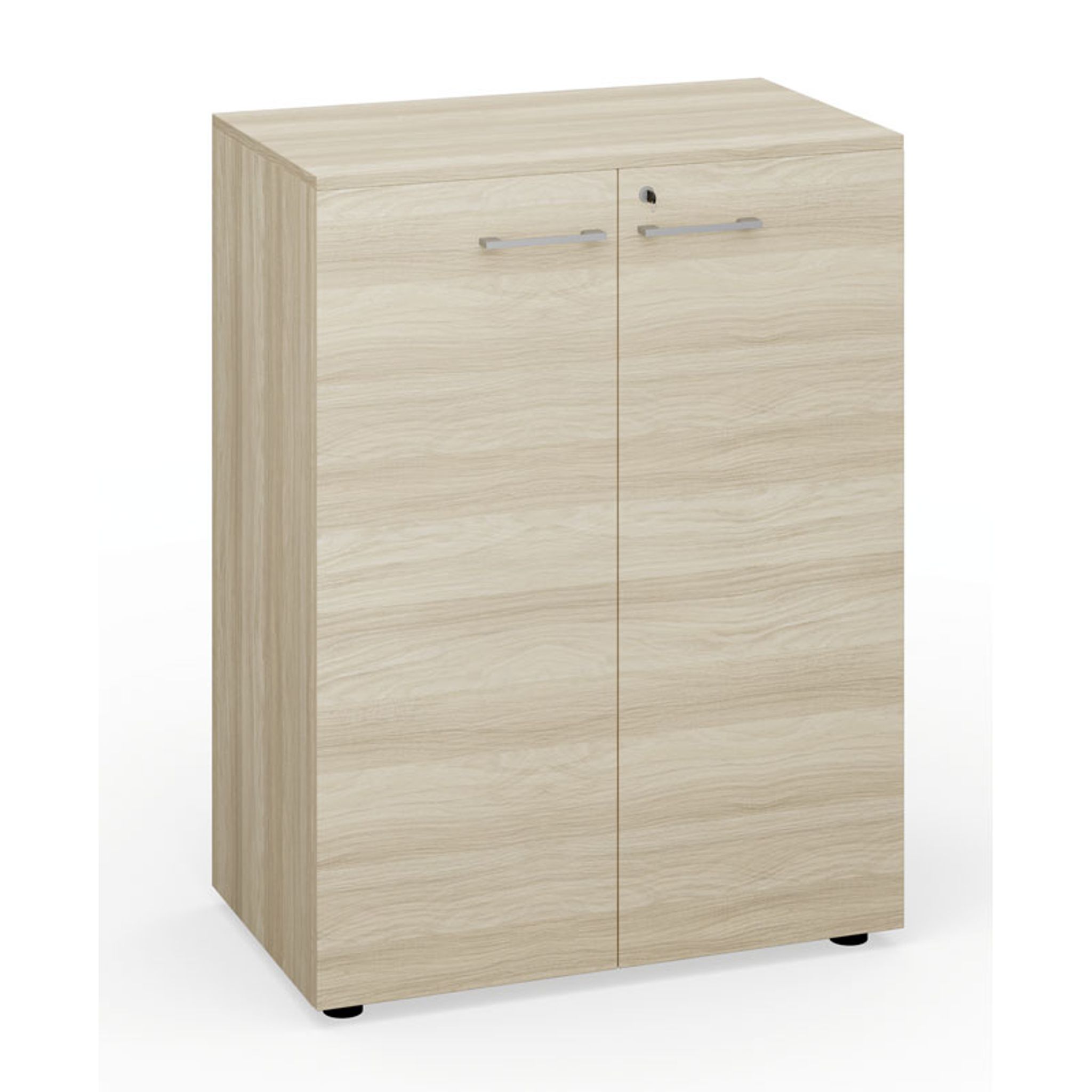 Schrank mit Tür PRIMO 2023, 800 x 640 x 1028 mm, Eiche natur