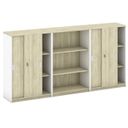 Schrank-Set MIRELLI A+, Typ IV – Weiß/Sonoma Eiche