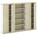 Schrank-Set MIRELLI A+, Typ V – Weiß/Sonoma Eiche