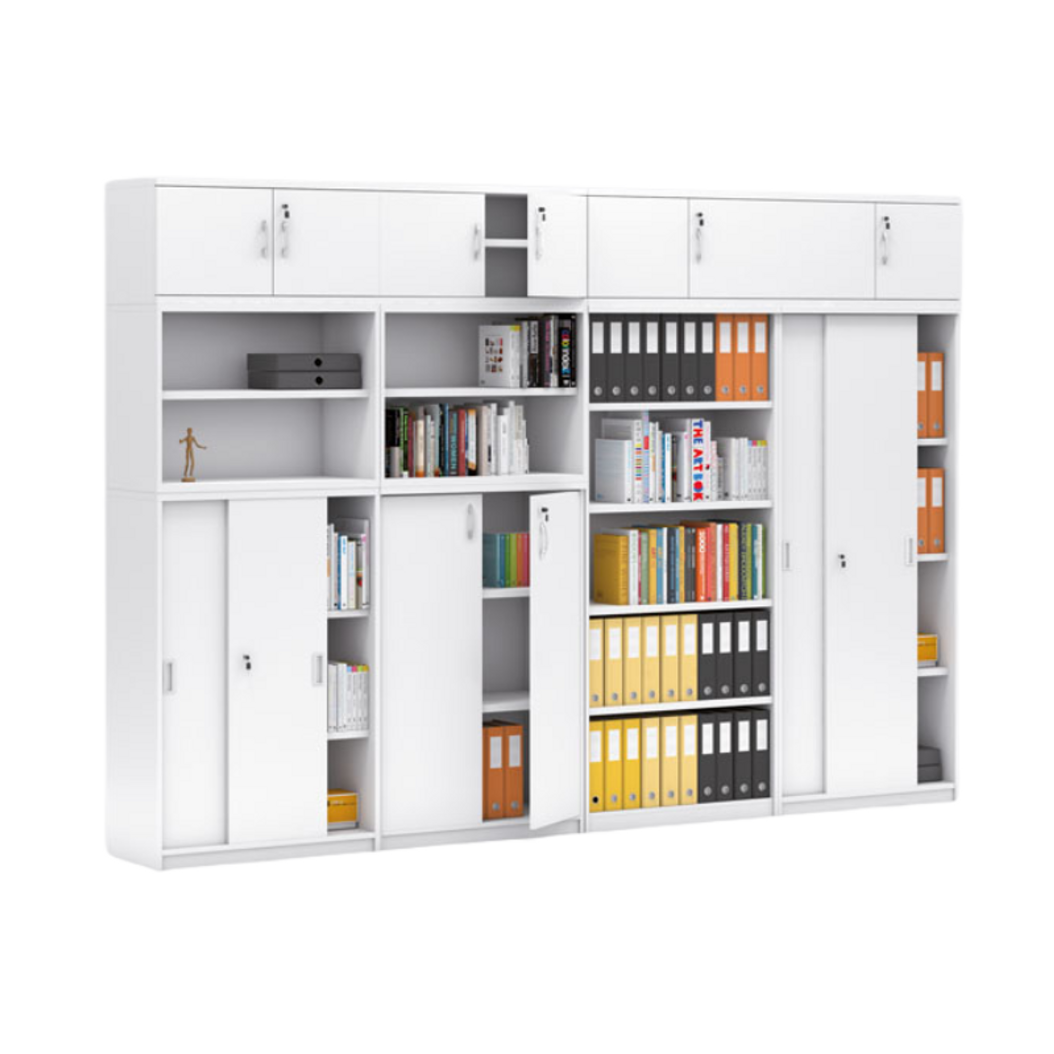 Schrank-Set MIRELLI, D Typ, weiß