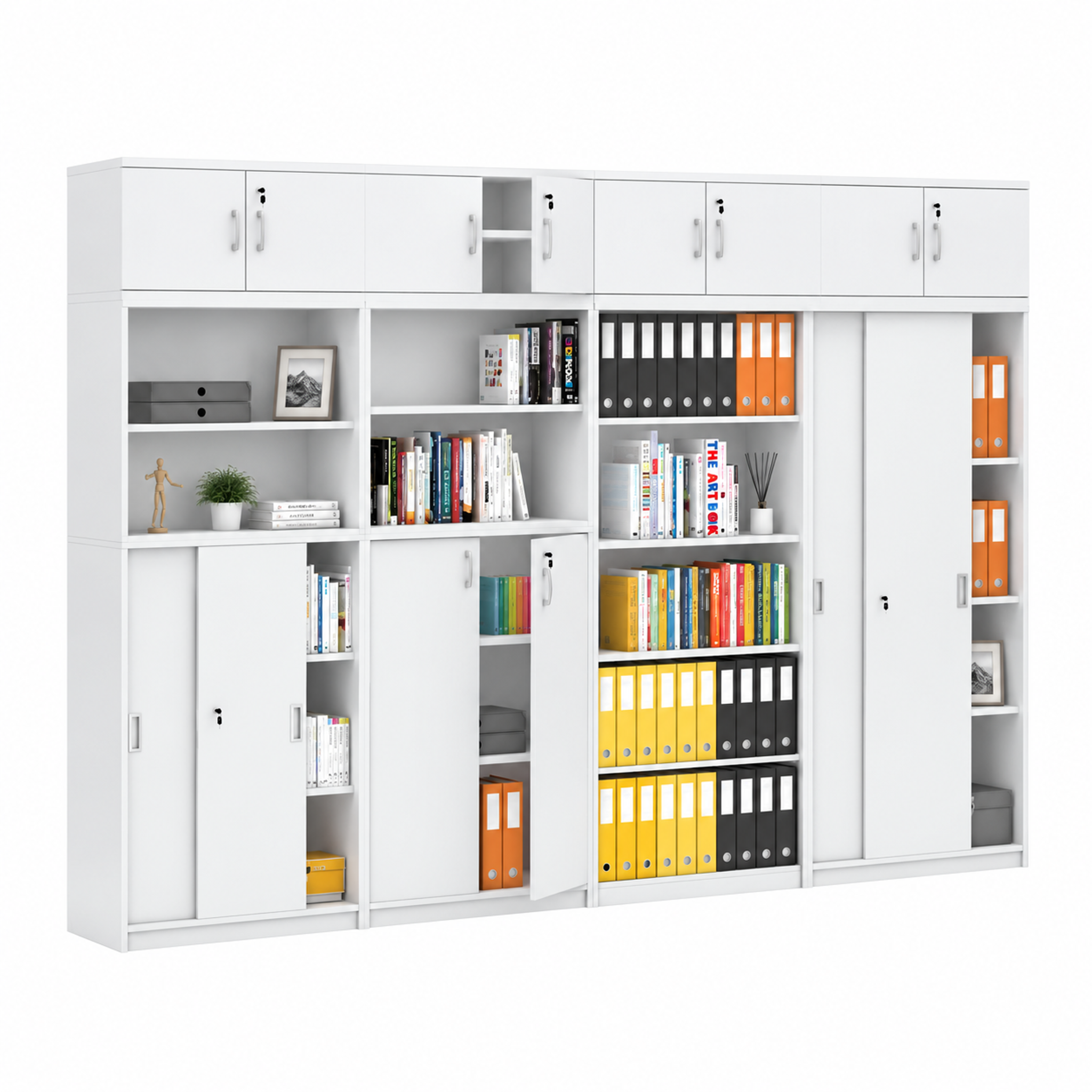 Schrank-Set MIRELLI, D Typ, weiß