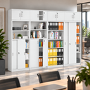 Schrank-Set MIRELLI, D Typ, weiß