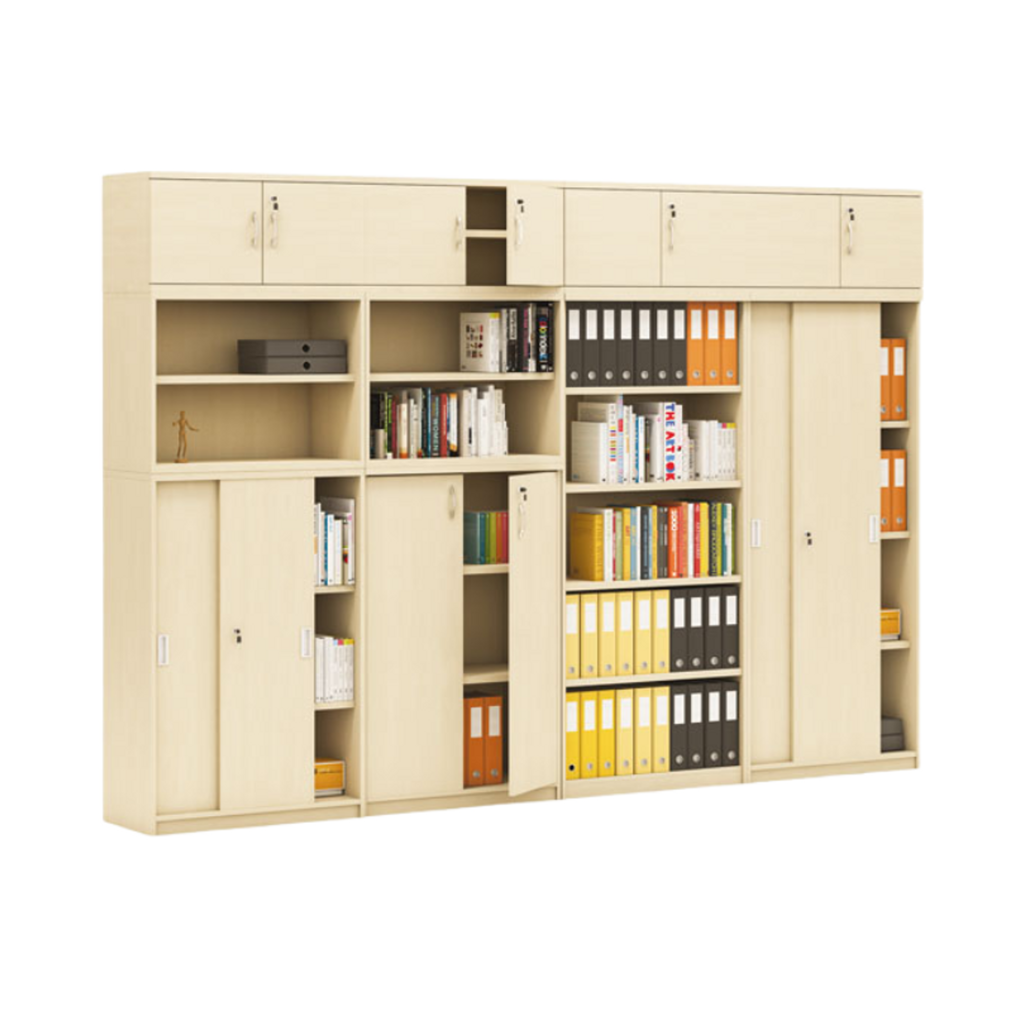 Schrank-Set MIRELLI, Typ D, Aufbau, Birke