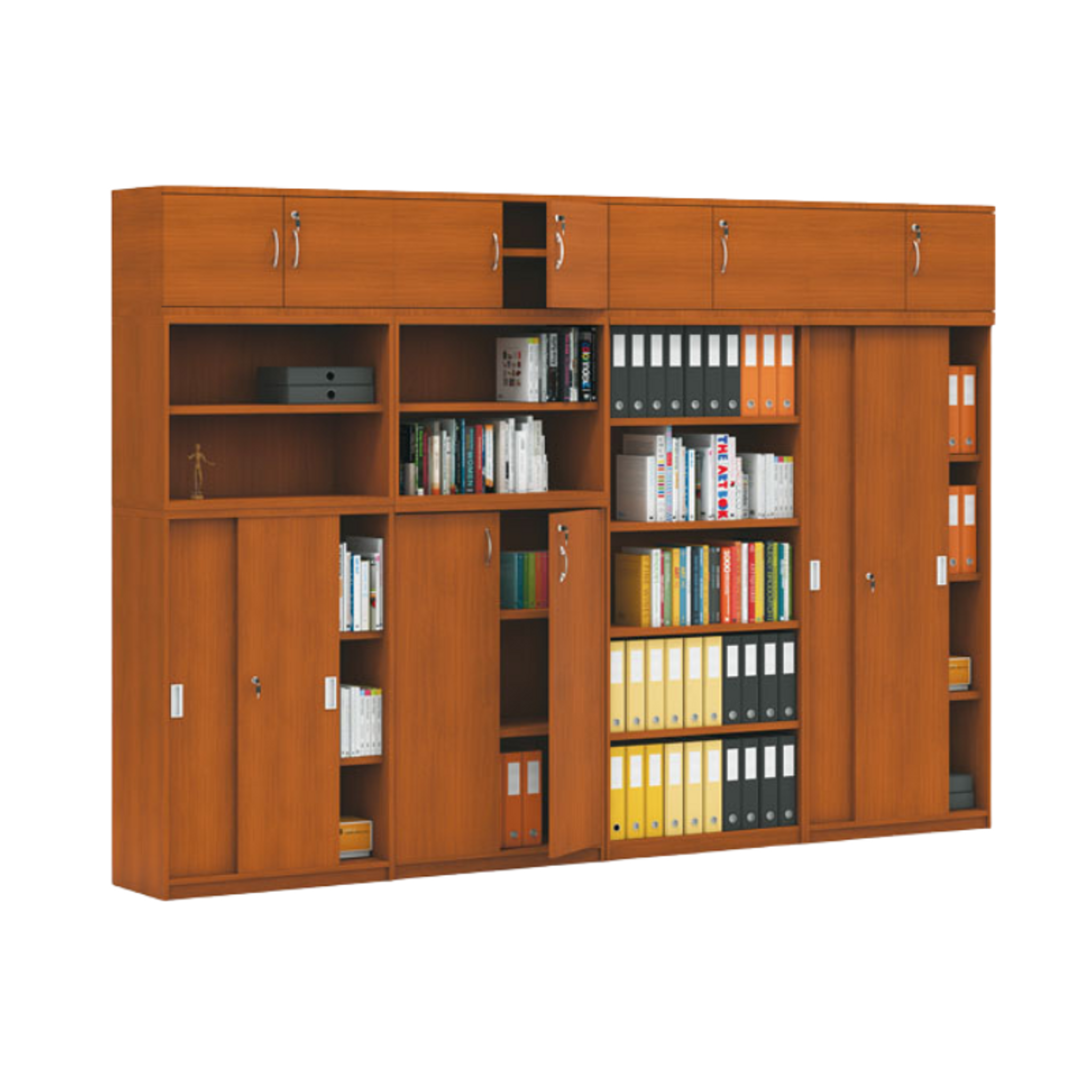 Schrank-Set MIRELLI, Typ D, Aufbau, Kirsche