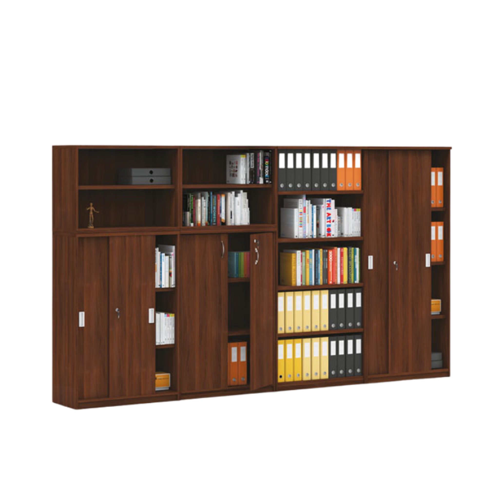 Schrank-Set MIRELLI, Typ D, Nussbaum