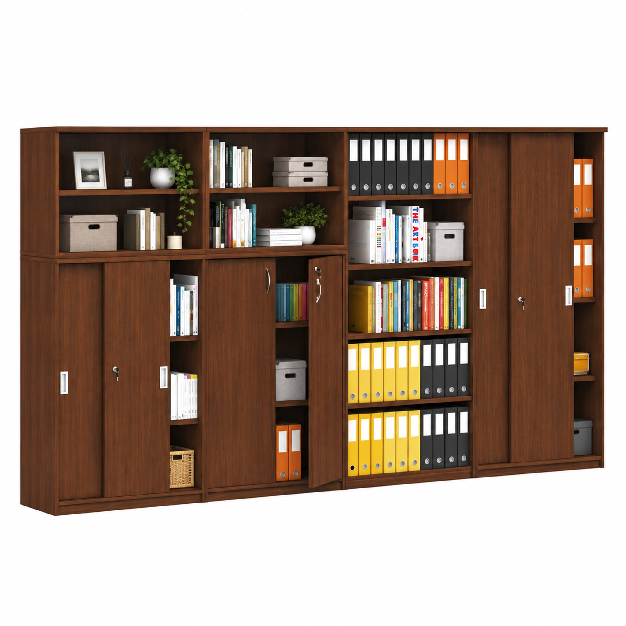 Schrank-Set MIRELLI, Typ D, Nussbaum