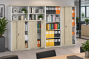Schrank-Set MIRELLI, Typ D, weiß / Eiche sonoma Schrank-Set MIRELLI, Typ D, weiß / Eiche sonoma
