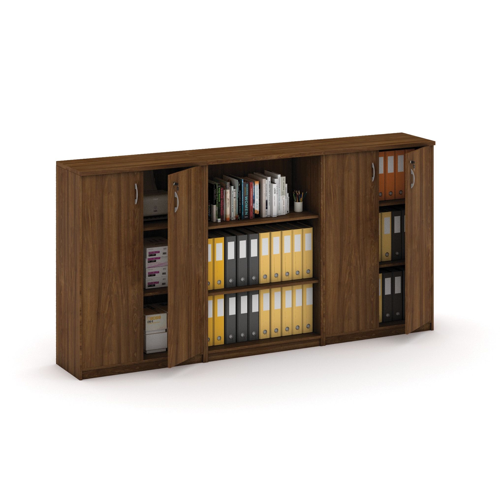 Schrank-Set MIRELLI, Typ III – Nussbaum