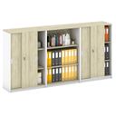 Schrank-Set MIRELLI, Typ IV – Weiß/Sonoma Eiche