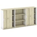 Schrank-Set MIRELLI, Typ IV – Weiß/Sonoma Eiche