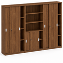 Schrank-Set MIRELLI, Typ IX – Nussbaum Schrank-Set MIRELLI, Typ IX – Nussbaum