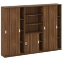 Schrank-Set MIRELLI, Typ IX – Nussbaum