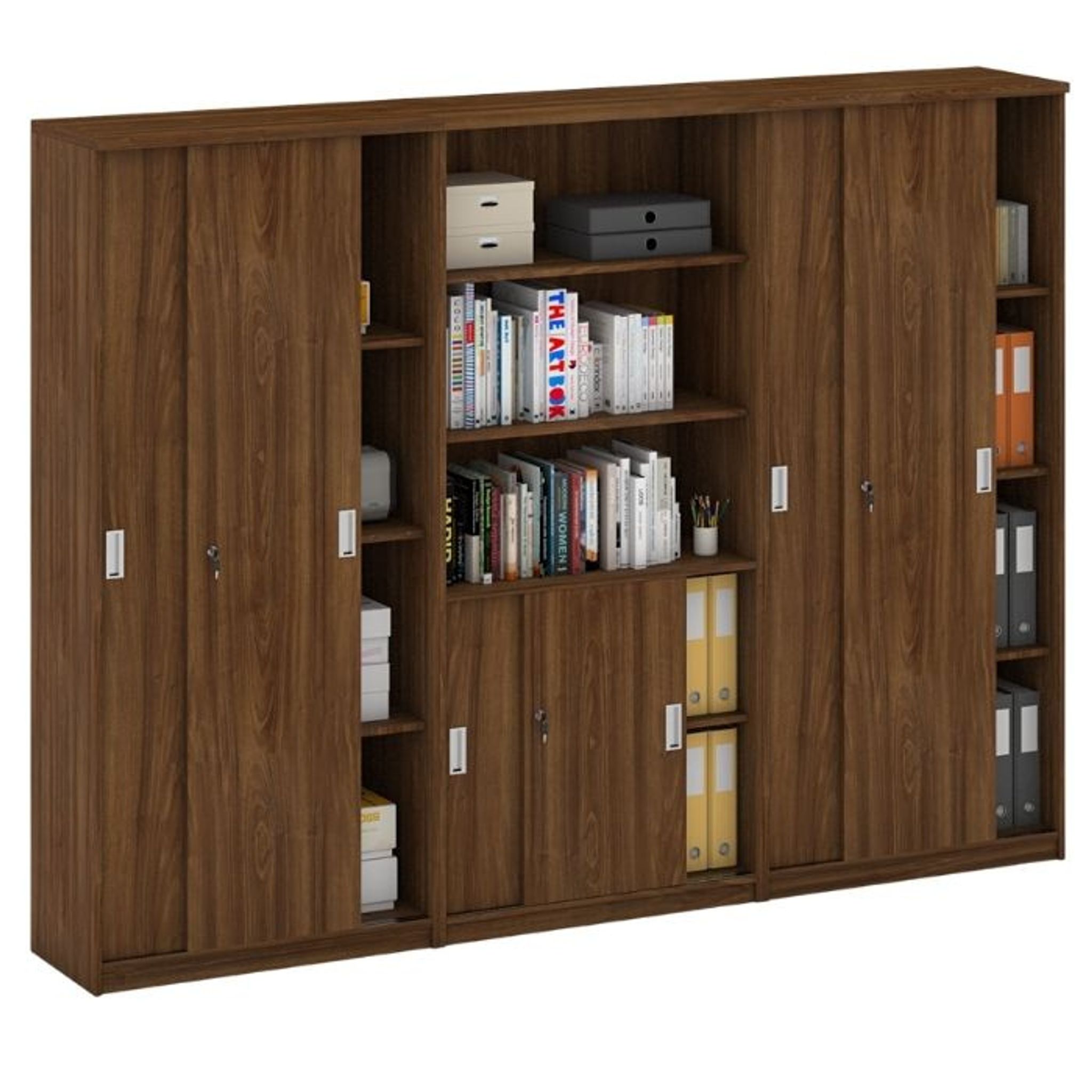 Schrank-Set MIRELLI, Typ IX – Nussbaum