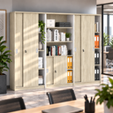 Schrank-Set MIRELLI, Typ IX – Weiß/Sonoma Eiche Schrank-Set MIRELLI, Typ IX – Weiß/Sonoma Eiche